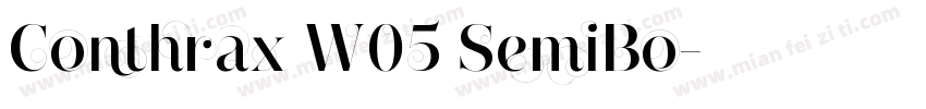 Conthrax W05 SemiBo字体转换